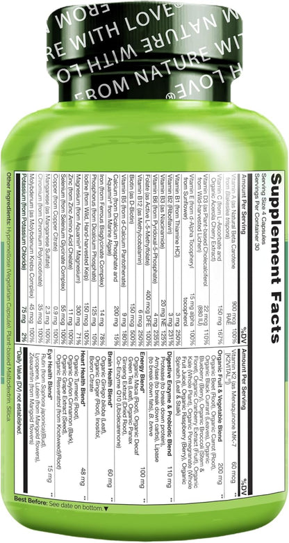 NATURELO Multivitamínico de Alimentos Integrales para Mujeres - con...