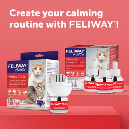 FELIWAY MultiCat - Kit de iniciación de difusor de feromonas calman...