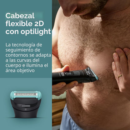 Philips Norelco Body Groomer serie 7000, recortador corporal comple...
