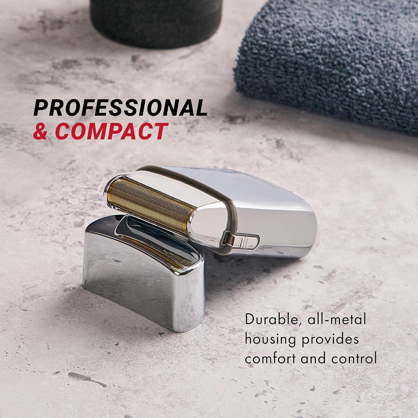 BaBylissPRO Barberology - Afeitadora de lámina FXFS1 SILVERFX profesional de alto torque