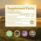 Pure Micronutrients Pure D3 - Vitamina D3 5000 UI, suplementos natu...