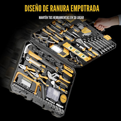 GRENPRO - Juego de herramientas de 239 piezas para el hogar, kit bá...