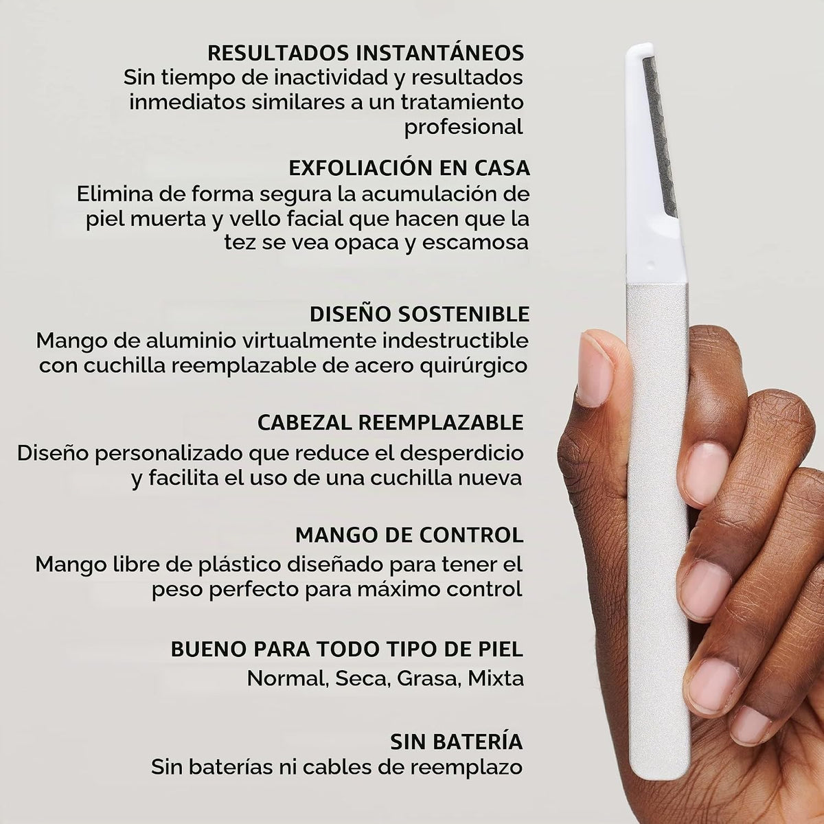 Kit de reemplazo 3 hojas de afeitar para dermaplaning | Tres cuchil...
