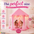 Tienda de campaña ORIAN Princess para niñas, tienda de juegos rosa...