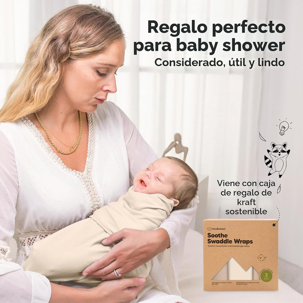 Paquete de 3 sacos de dormir envolventes orgánicos para bebé - Envo...