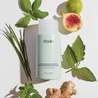 OUAI Champú anticaspa - Champú calmante de ácido salicílico para cu...