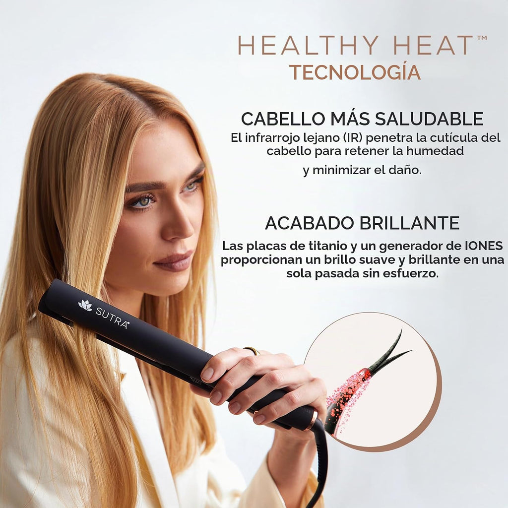 Sutra Plancha plana profesional IR2 \u2013 Plancha de pelo infrarro...