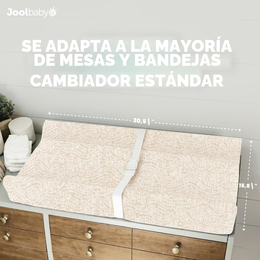 Jool Baby Serenity Almohadilla de Cambio Suave + Funda Lavable, Ant...