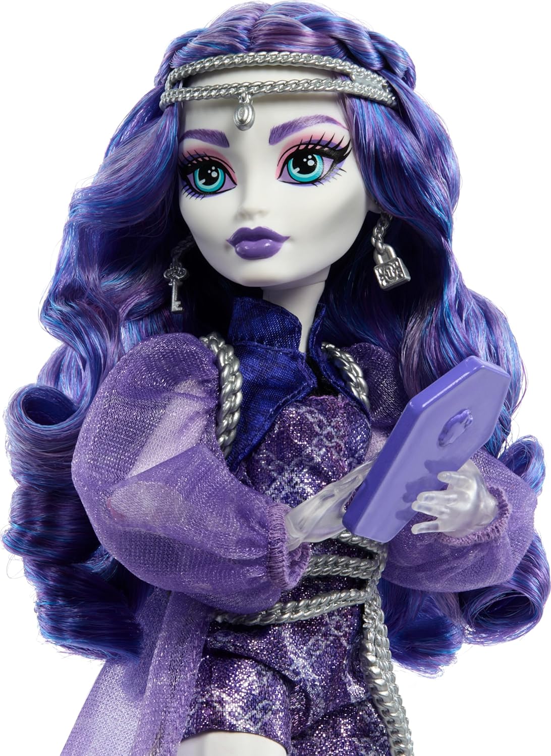 Muñeca de Monster High Spectra Vondergeist con hurón mascota Rhuen...