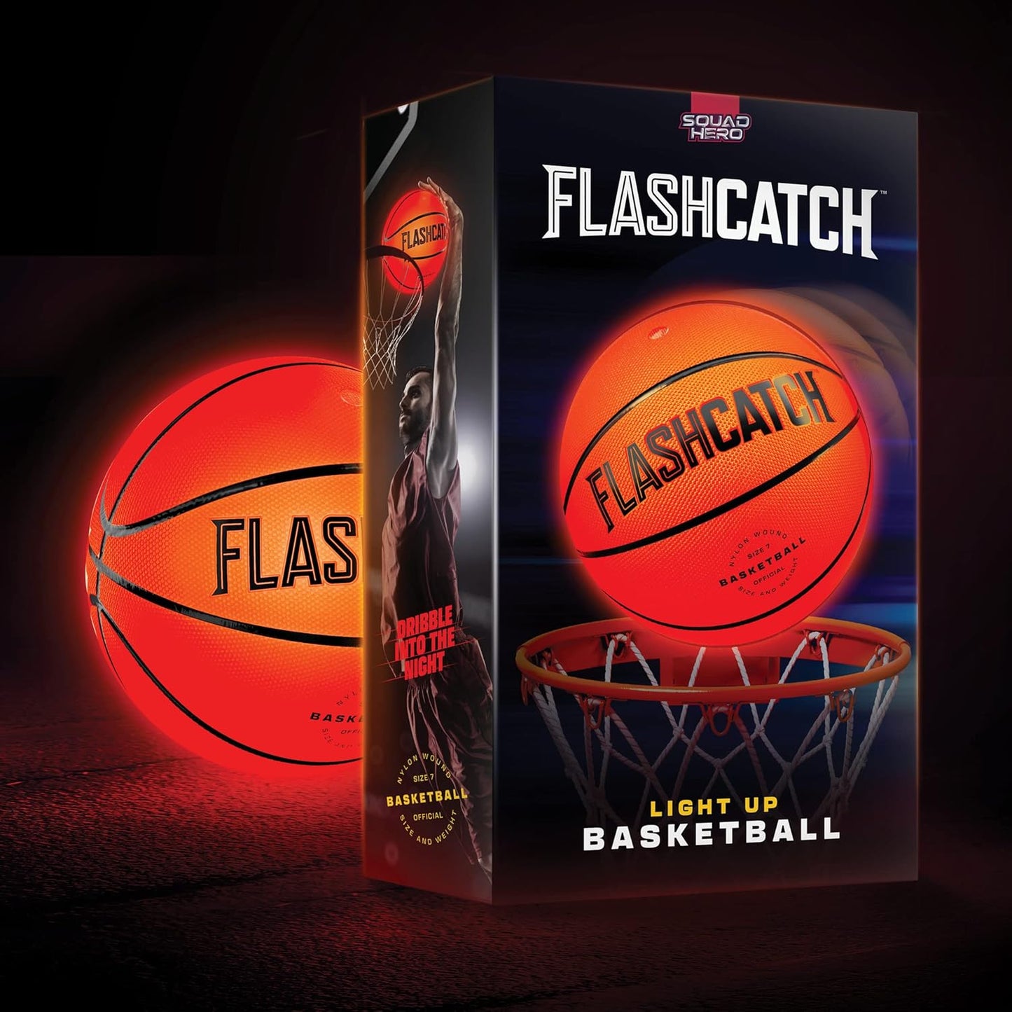 Balón de Baloncesto Iluminado - Resplandeciente en la Oscuridad - Accesorios de Equipo Deportivo Regalos para Niños de 8-15+ Años - Ideas de Regalo de Cumpleaños para Adolescentes
