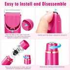 Afeitadora eléctrica impermeable 2 en 1 para mujer, color rosa fram...