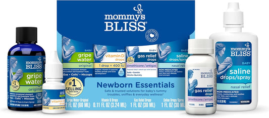 Mommy's Bliss Kit de 4 piezas de artículos esenciales para reci...