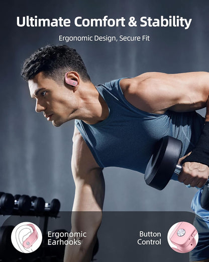bmanl Auriculares Inalámbricos Bluetooth Audífonos Sobre la Oreja c...