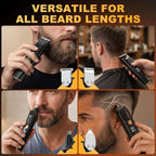 Recortadora de barba para hombres, kit 4 en 1 de carga rápida, 18 |...