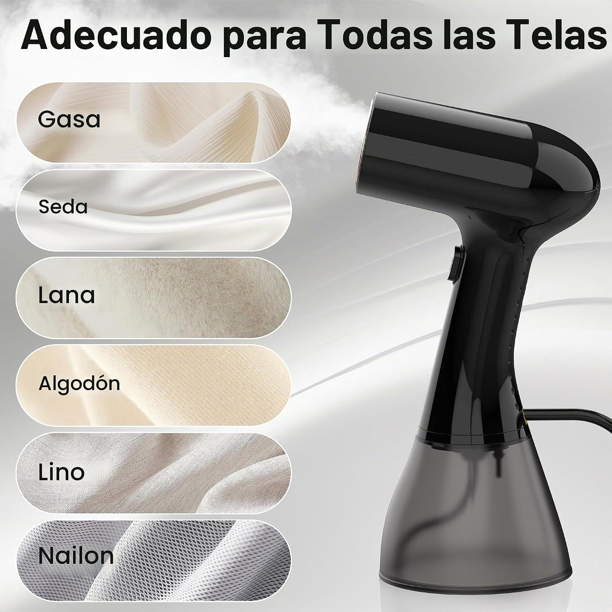 GS01 Vaporizador de ropa de mano, tanque de agua grande de 13.5 fl...
