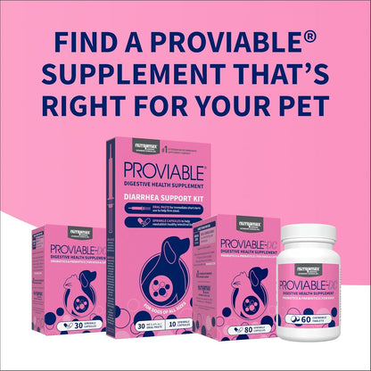 Nutramax Proviable Probióticos para Perros y Gatos, Suplemento Diar...
