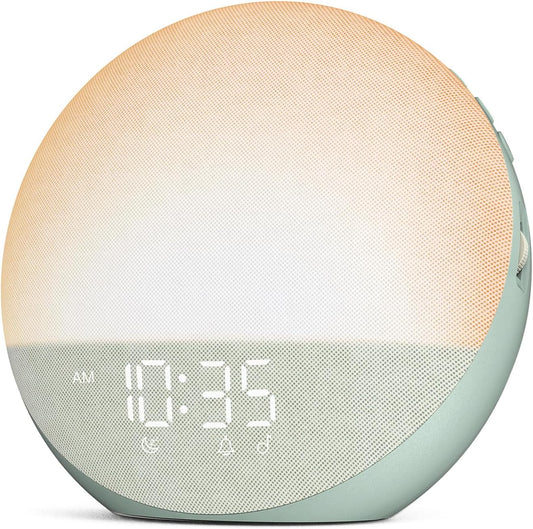 Reloj Despertador de Amanecer con Ruido Blanco: Luz Natural para De...