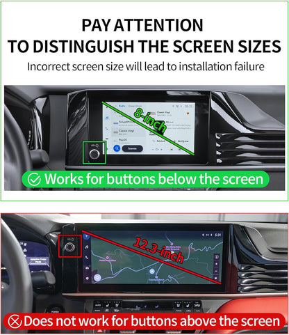Soporte de teléfono para automóvil para Toyota Camry LE/SE 2025-2026, accesorios de clip fijo de pantalla de 8 pulgadas, soporte de teléfono de rotación de 360° compatible con MagSafe