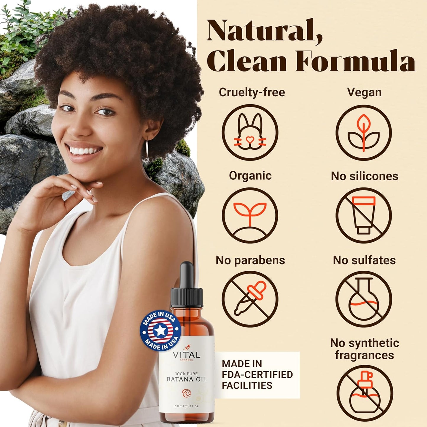 Aceite de Batana para el Crecimiento del Cabello – Aceite de Batana 100% Puro y Orgánico de Honduras – Fortalece, Espesa y Restaura el Cabello Natural – Tratamiento Capilar y del Cuero
