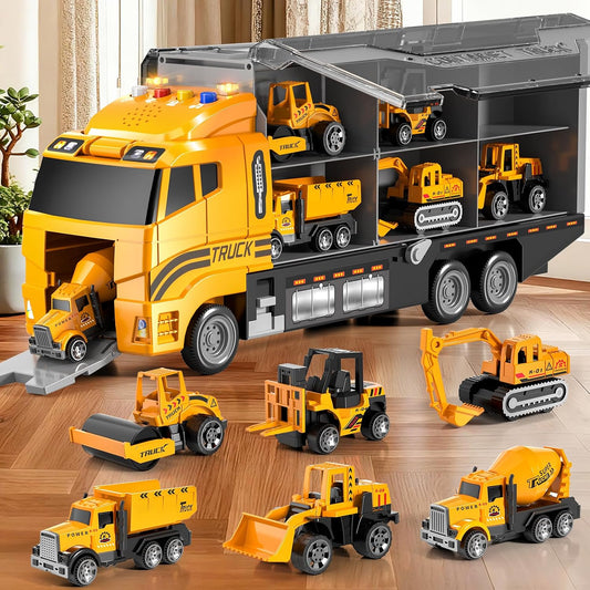Conjunto de Camiones de Construcción para Niños Pequeños: Construcc...