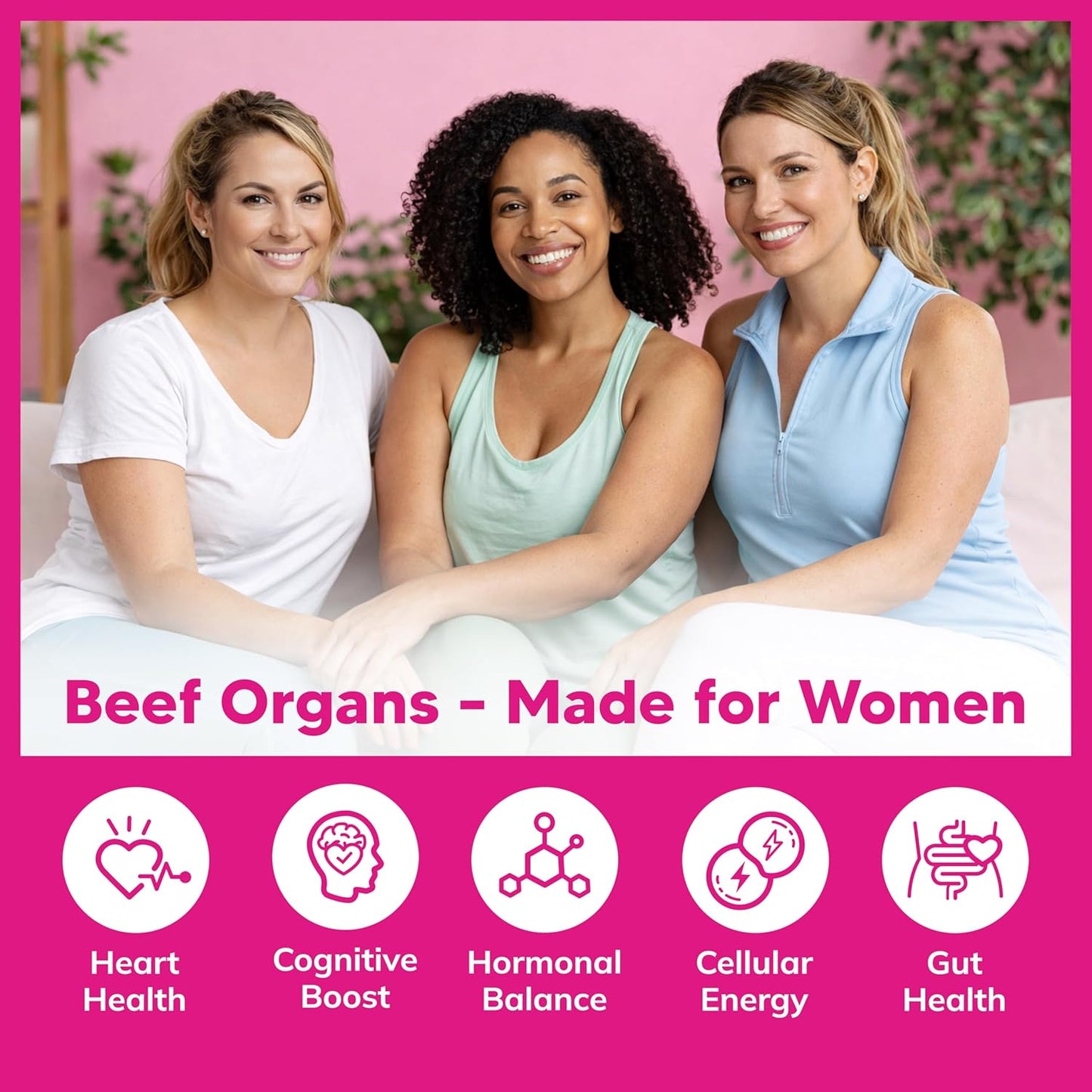 aSquared Nutrition Suplemento de órgano de carne de res para mujere...