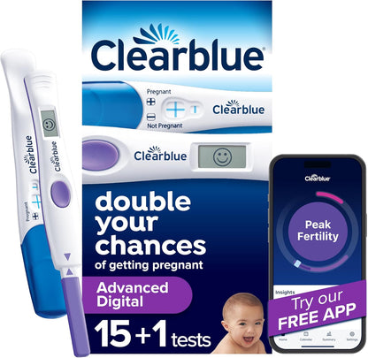 Kit Clearblue avanzado de prueba digital de ovulación, 16 unidades