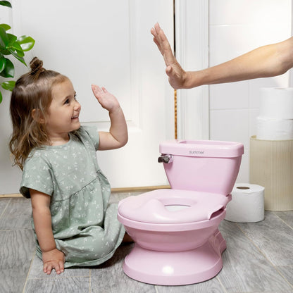 Ingenuity My Size Potty Pro en rosa, inodoro de entrenamiento infan...