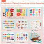 Teefrye Juguetes Montessori de tablero ocupado para niños pequeños...