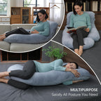 MOON PARK-Almohadas de embarazo y maternidad de cuerpo completo par...
