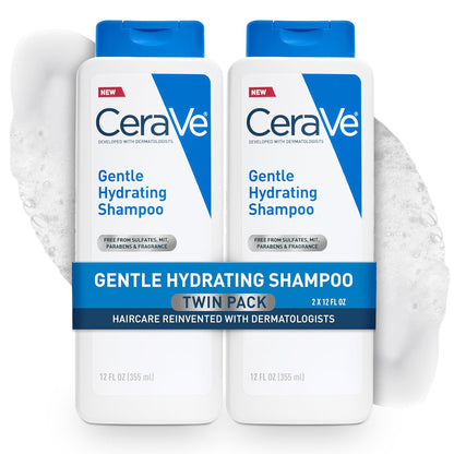 CeraVe Champú Hidratante Suave, Con Ceramidas, Niacinamida y Ácido...