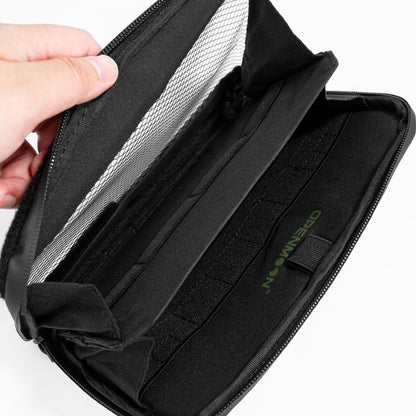 OPENMOON Bolsa translúcida para accesorios de cámara y electrónica de almacenamiento, organizador de cables, accesorios de engranaje, artículos esenciales para cámara de viaje, versión M delgada