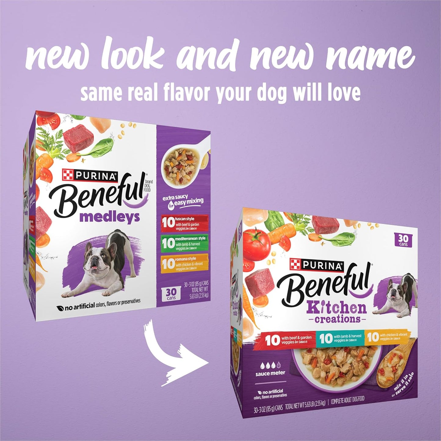 Purina Beneful Kitchen Creations - Paquete variado de alimentos húm...