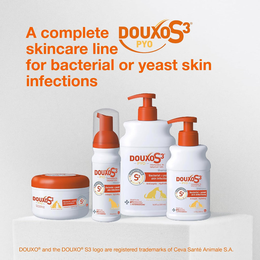 Douxo S3 PYO Champú medicado para perros con clorhexidina al 3% par...