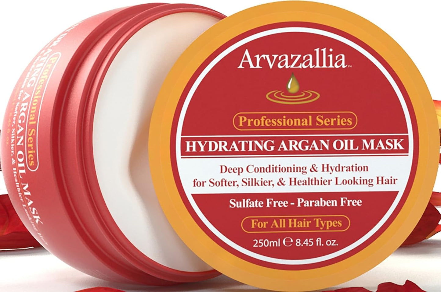 Mascarilla hidratante Arvazallia de aceite de Argan y acondicionado...