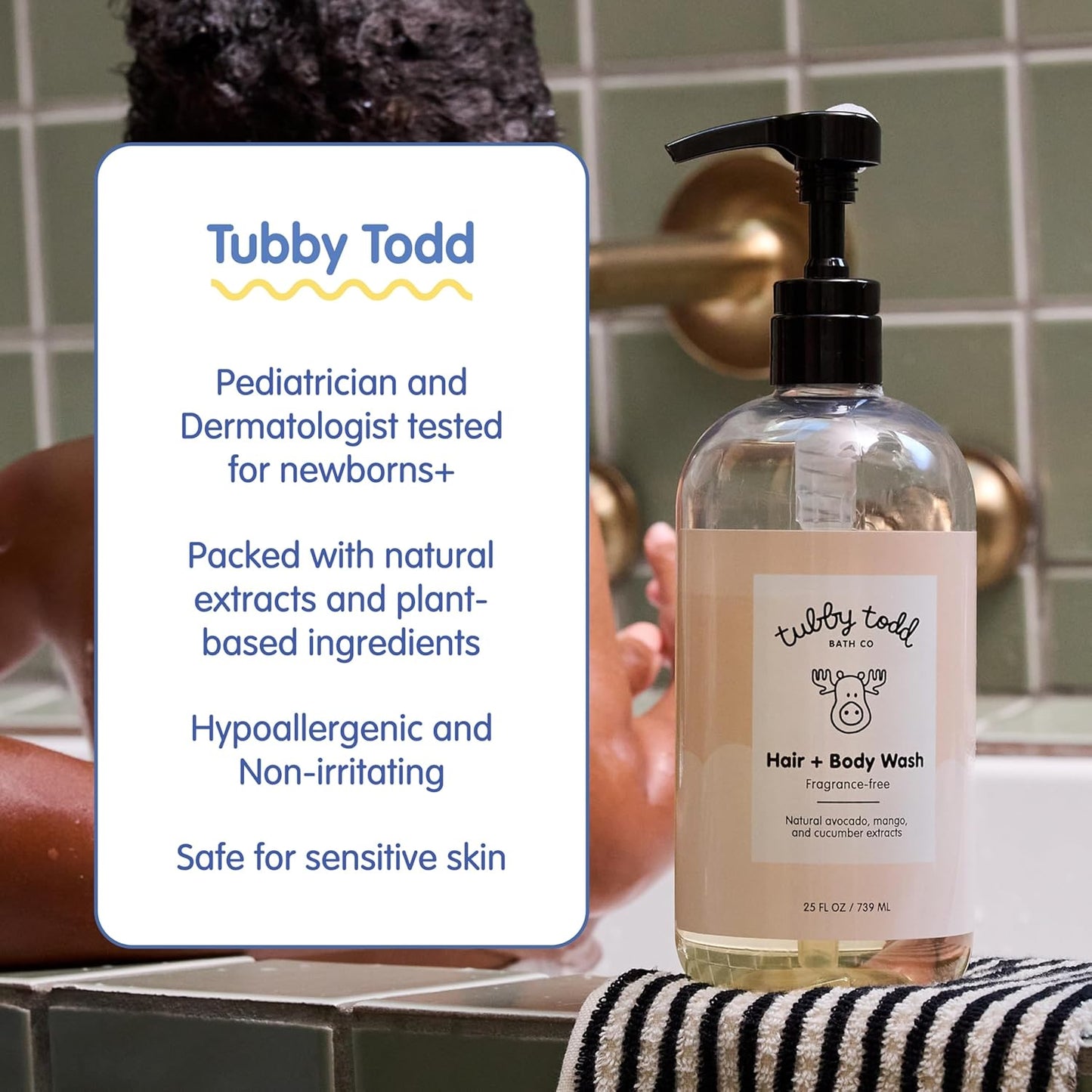 Set de Jabón Corporal y Loción para Bebé de Tubby Todd - Cuidado de...
