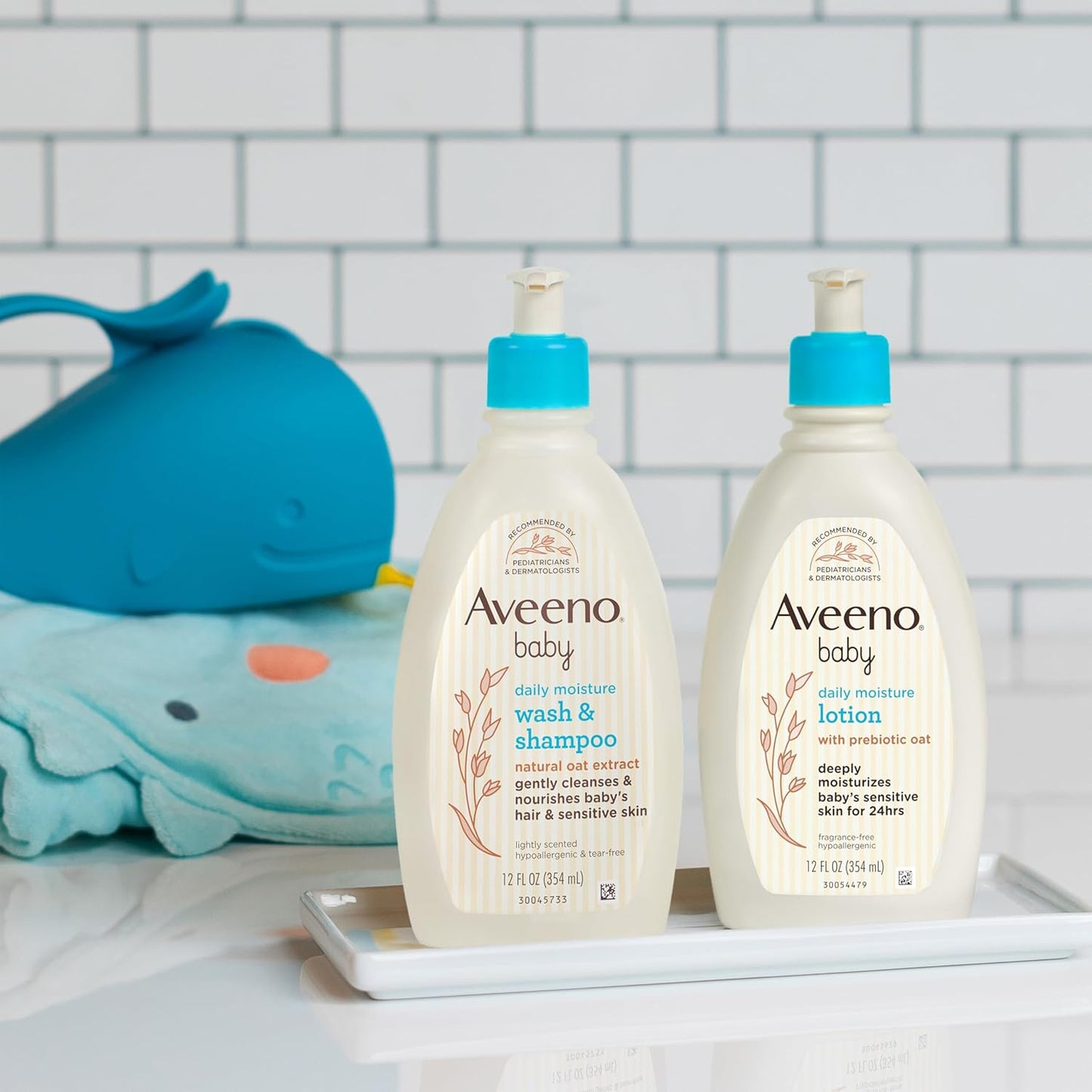 Aveeno Baby Set de regalo de cuidado diario con extracto de avena y...