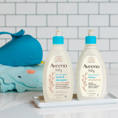 Aveeno Baby Set de regalo de cuidado diario con extracto de avena y...
