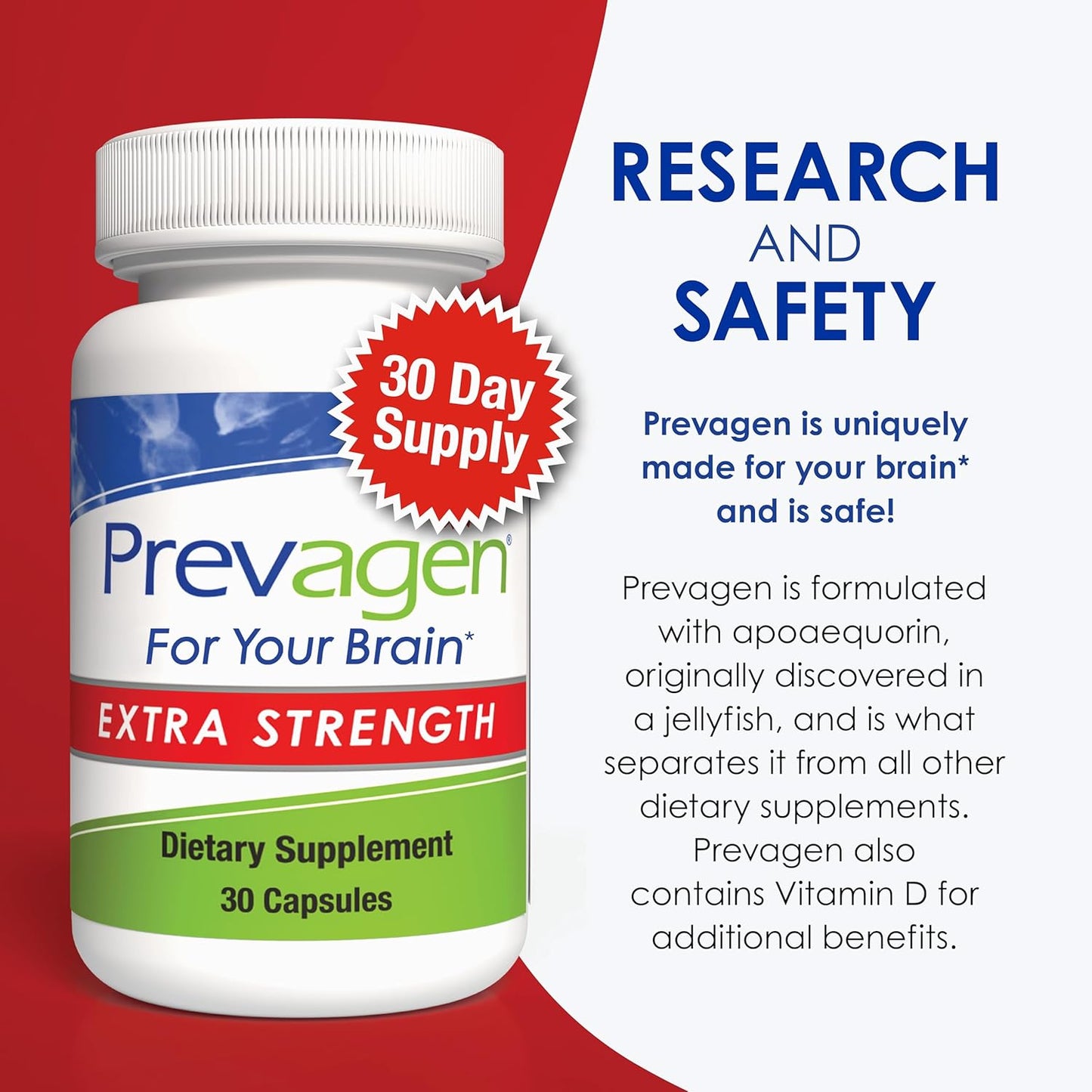 Prevagen Extra Strength - 30 cápsulas (paquete de 2) | Formulado pa...