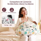 Momcozy - Almohada de lactancia con barrera de seguridad pionera: m...