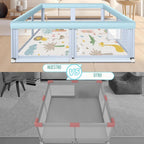 Fshibila corralito grande para bebés de 65" × 50", corralit...