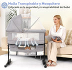Cuna de bebé Semphis, cuna de 3 en 1 para colocar junto a la cama,...