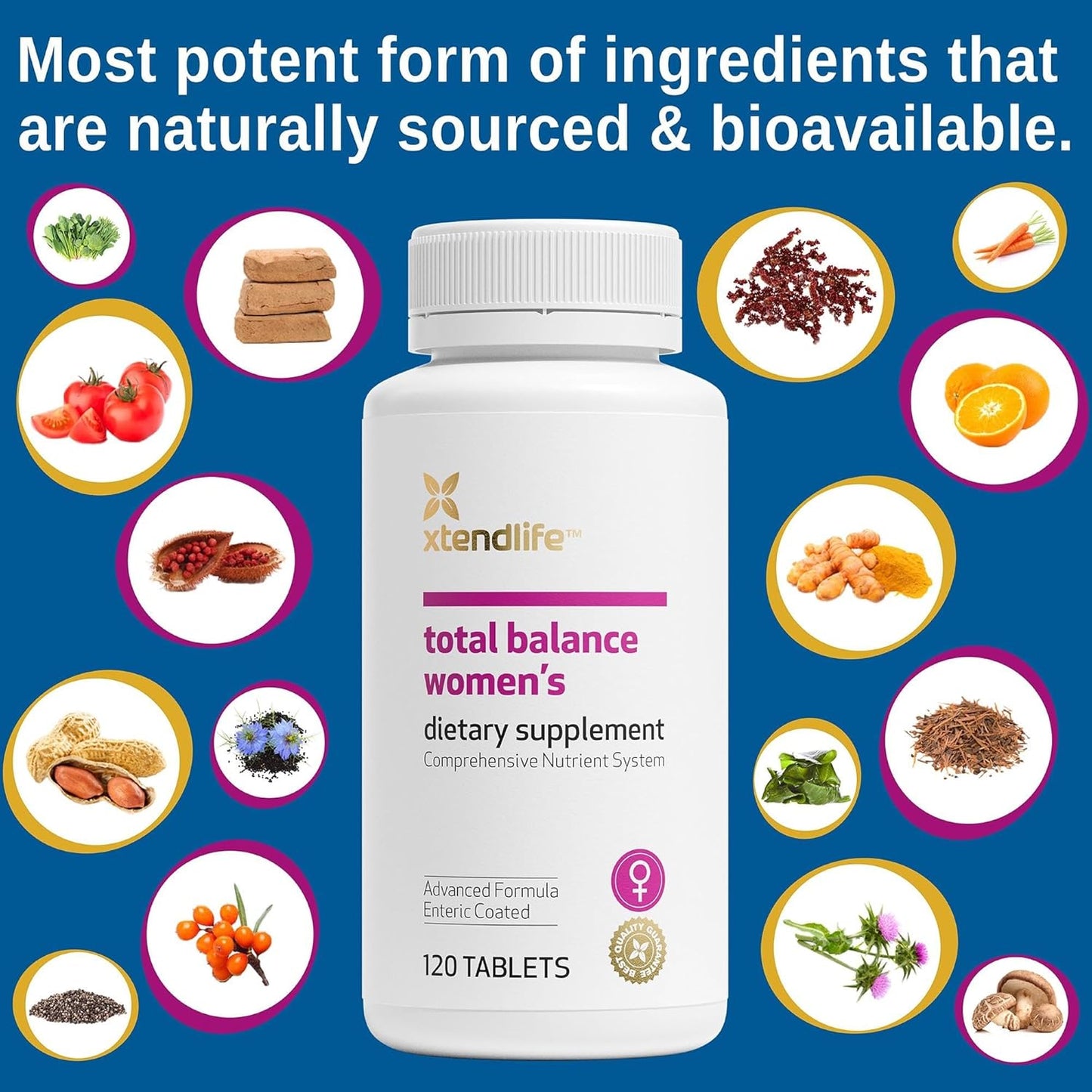 Xtendlife Total Balance Multivitamínico para mujer para la salud in...