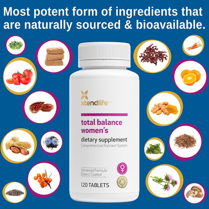 Xtendlife Total Balance Multivitamínico para mujer para la salud in...