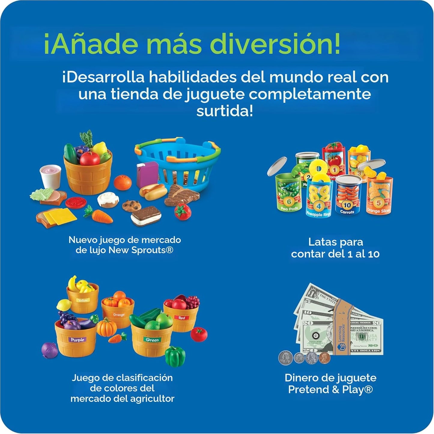 Learning Resources Pretend &amp; PlayCalculadora y caja reistradora...