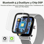 Tensky Reloj inteligente para mujer, 1.85 pulgadas HD AMOLED Fitnes...