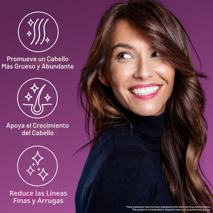 Force Factor Multivitamínico acelerador del crecimiento del cabello...