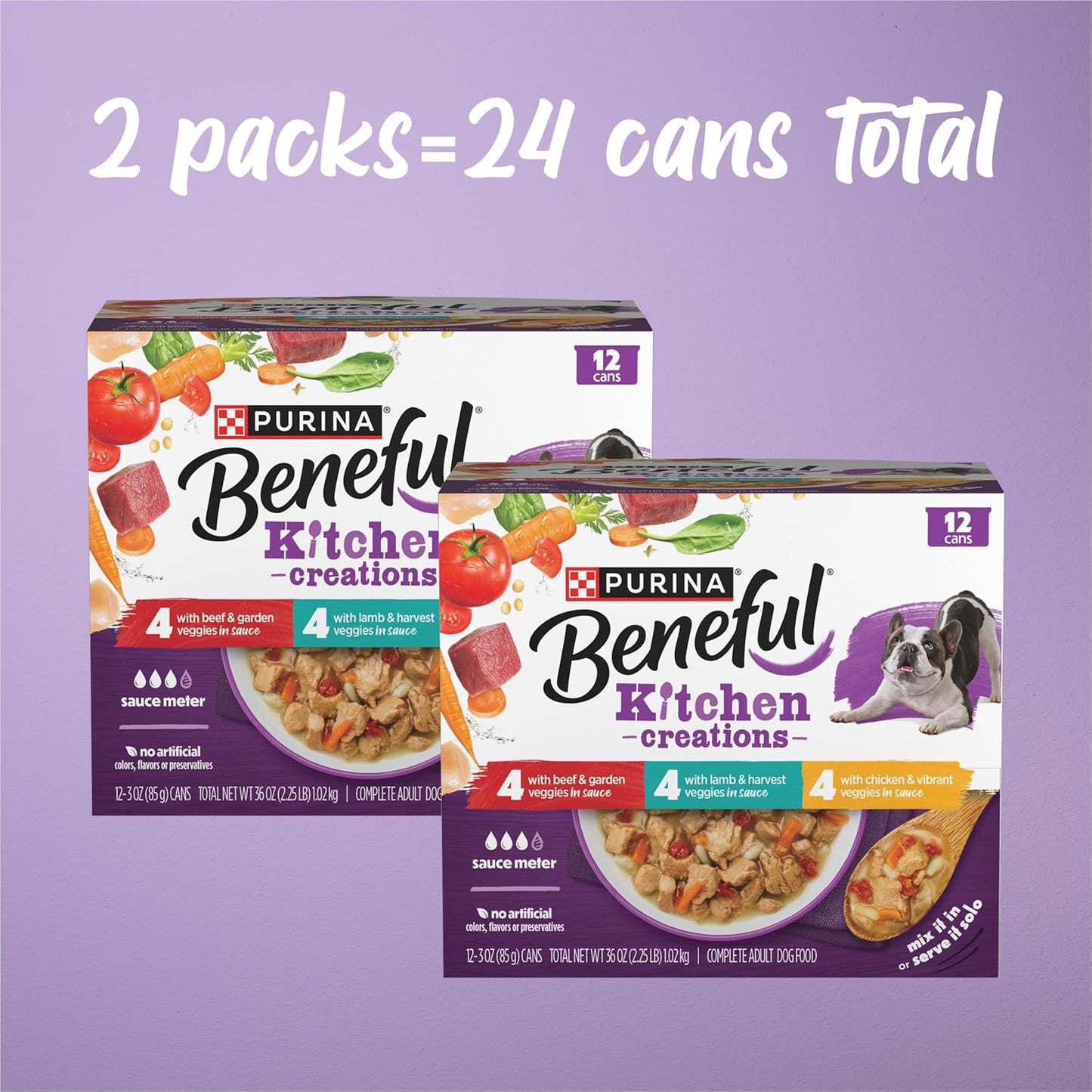 Purina Beneful - Paquete variado de alimentos húmedos para perros,...