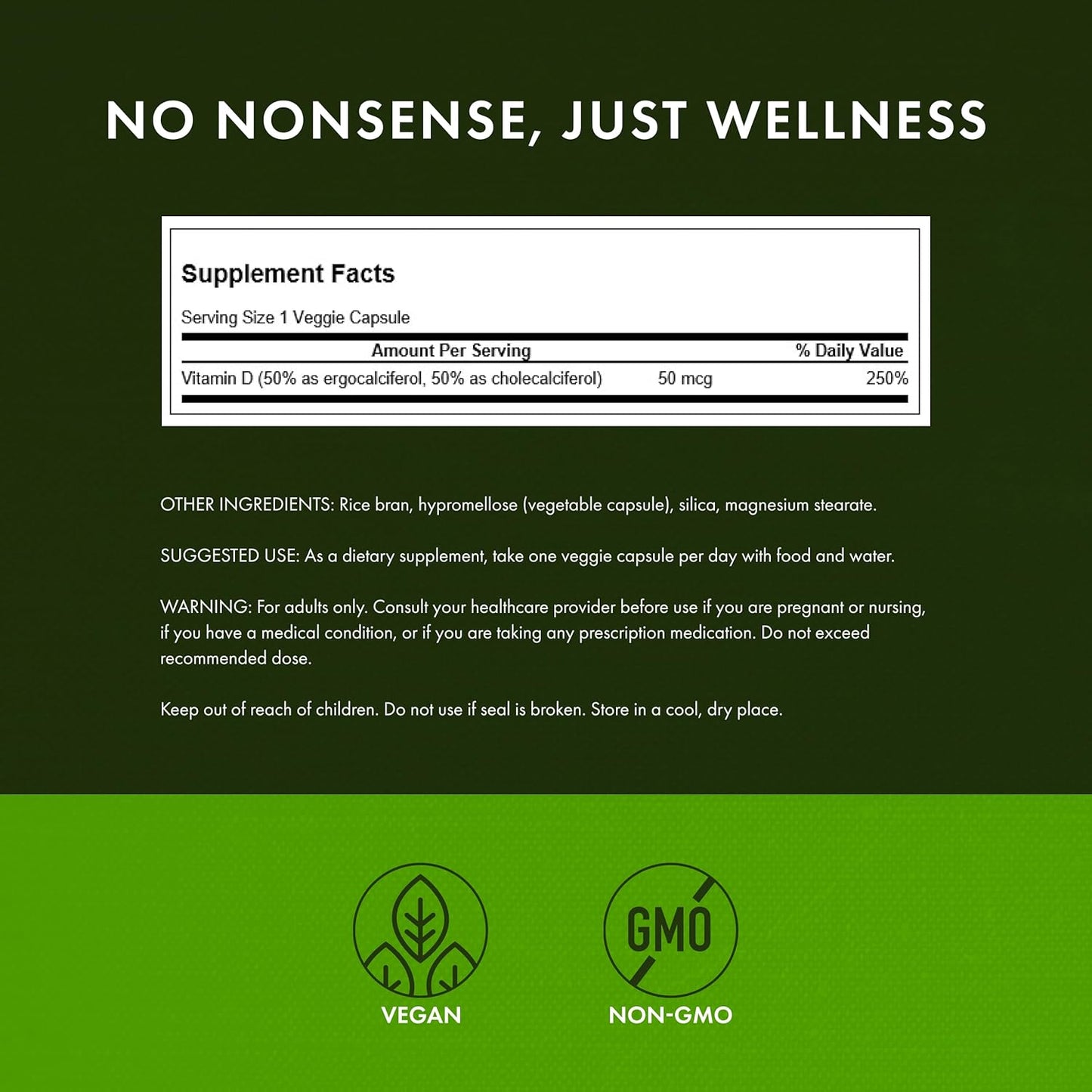 Swanson D2 y D3-2,000 UI - Suplemento de salud dental y ósea - Ofre...