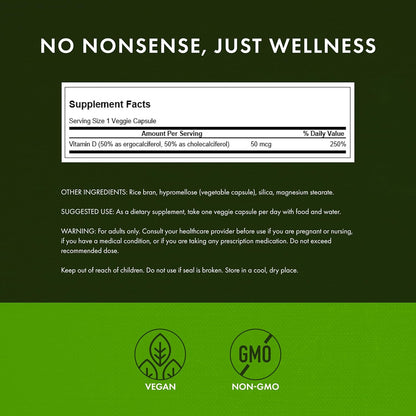 Swanson D2 y D3-2,000 UI - Suplemento de salud dental y ósea - Ofre...