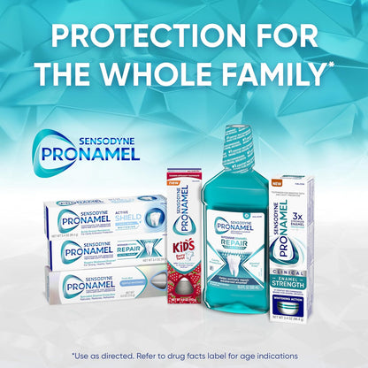 Sensodyne Pronamel Pasta dental blanqueadora suave de esmalte para dientes sensibles, para endurecer y fortalecer el esmalte, exclusiva de Amazon, menta fresca - 4 onzas (paquete de 4)